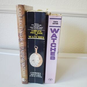 Watch Collection and Repair Books Parts Guides Cooksey Shugart Cutmore Lot Of 3